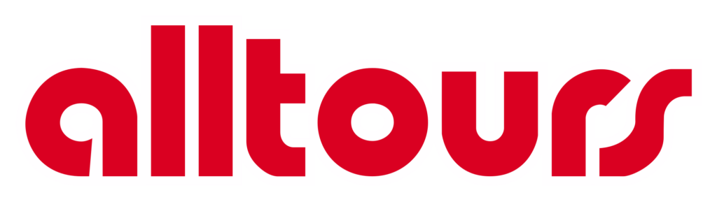 alltours Logo, fette rote Schrift