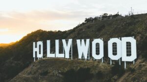 Hollywood Sign auf einem Berg